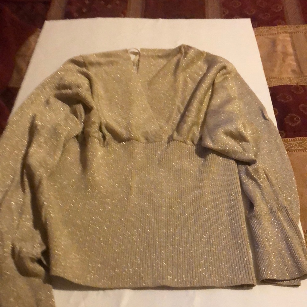 Gold sparkle top